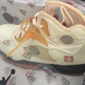 Jordan 5 Retro OFF-WHITE Sail [Retail] 11.5